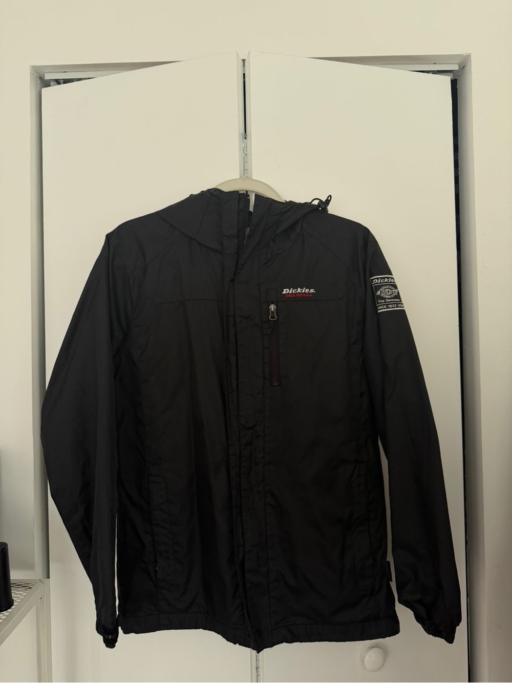 Dickies Black Hooded Windbreaker Jacket